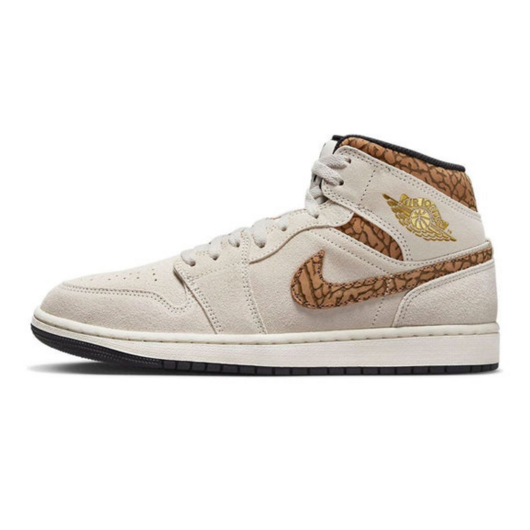 Air Jordan 1 Mid SE 'Brown Elephant'- Streetwear Fashion - evapacs.com