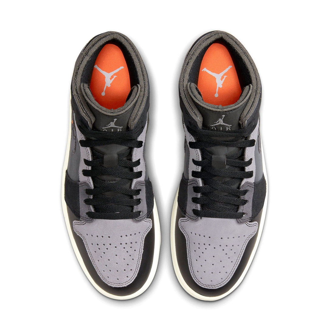 Air Jordan 1 Mid SE Craft 'Inside Out - Black'- Streetwear Fashion - evapacs.com