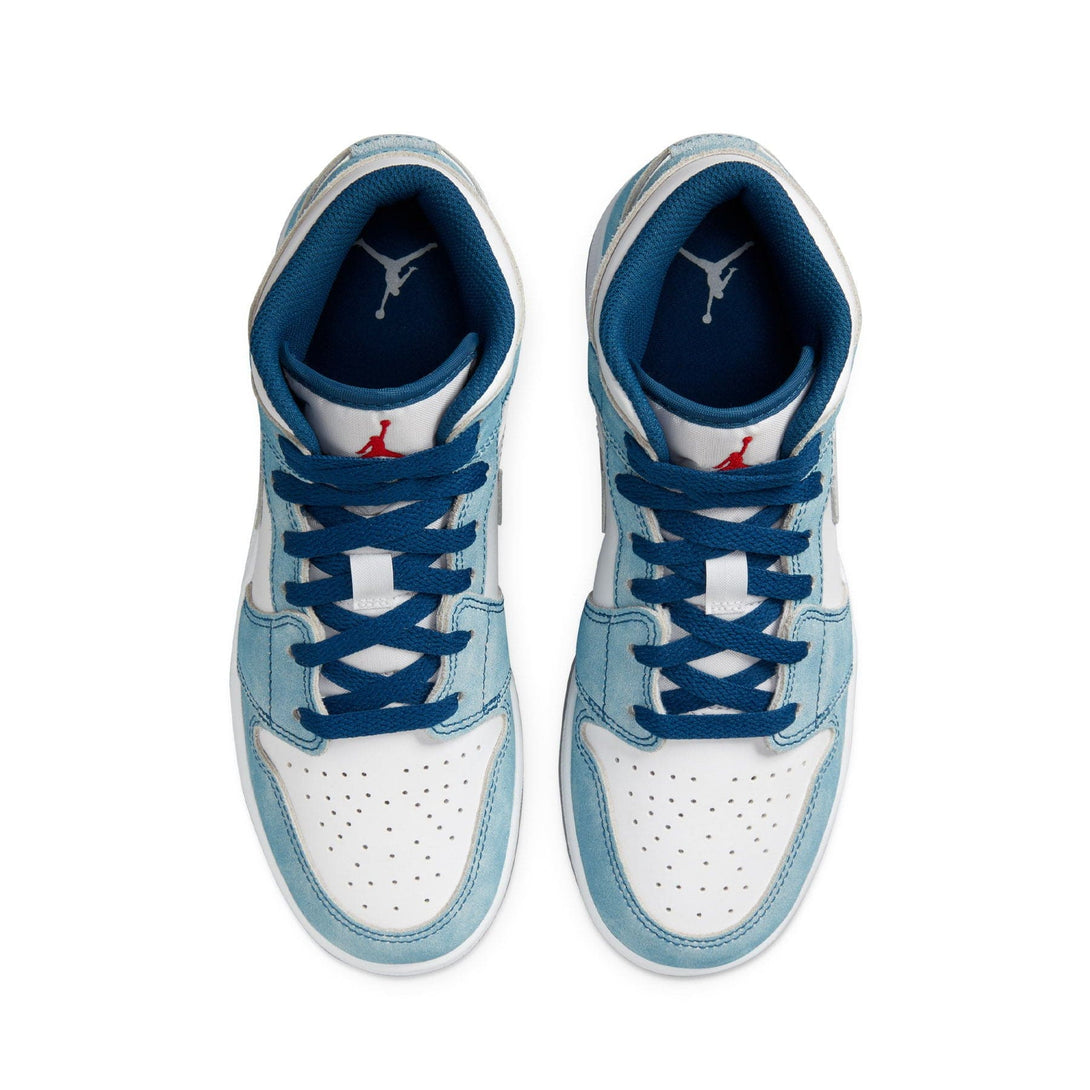 Air Jordan 1 Mid SE GS 'French Blue'- Streetwear Fashion - evapacs.com