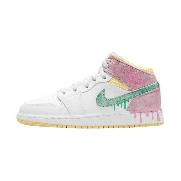 Air Jordan 1 Mid SE GS 'Paint Drip'- Streetwear Fashion - evapacs.com