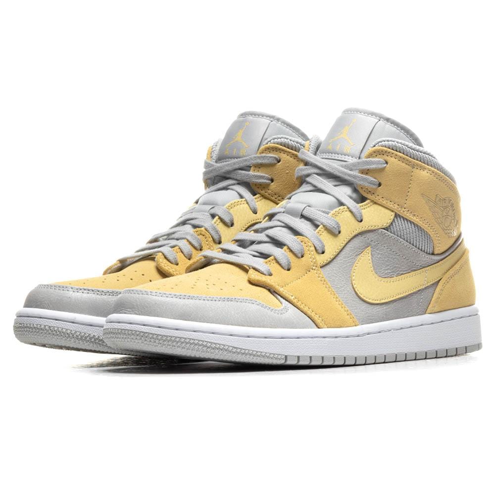 Air Jordan 1 Mid SE Grey Fog Lemon Wash- Streetwear Fashion - evapacs.com