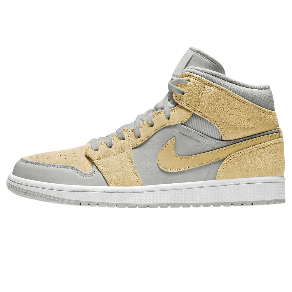 Air Jordan 1 Mid SE Grey Fog Lemon Wash- Streetwear Fashion - evapacs.com