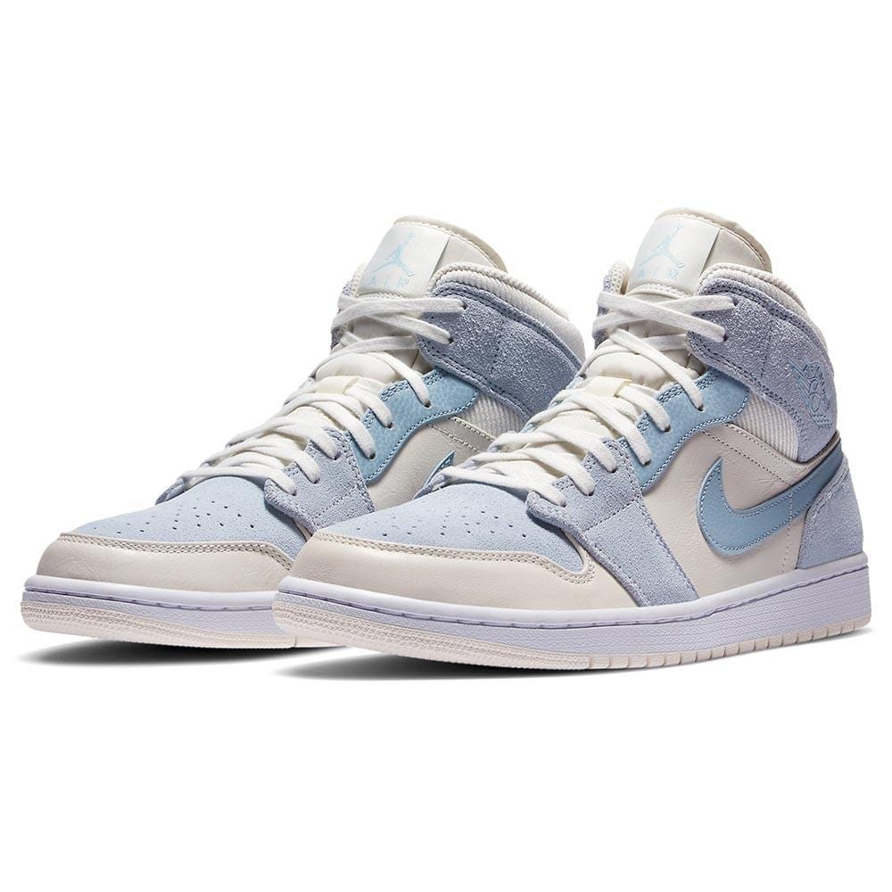 Air Jordan 1 Mid SE 'Sail Light Blue'- Streetwear Fashion - evapacs.com