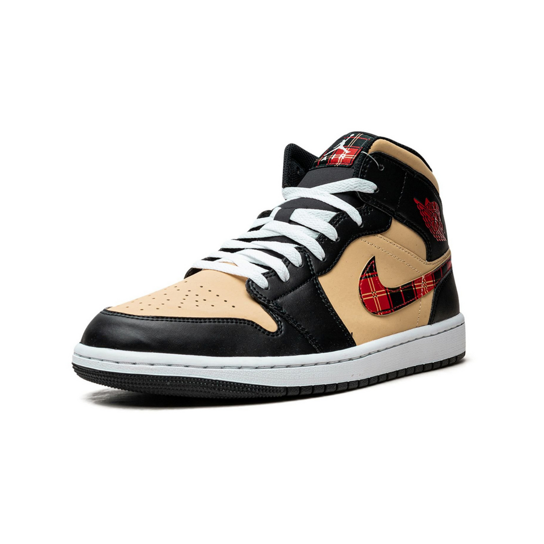 Air Jordan 1 Mid SE 'Tartan Swoosh'- Streetwear Fashion - evapacs.com