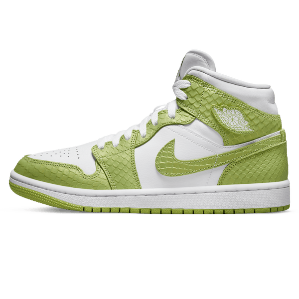 Air Jordan 1 Mid SE Wmns 'Green Python'- Streetwear Fashion - evapacs.com