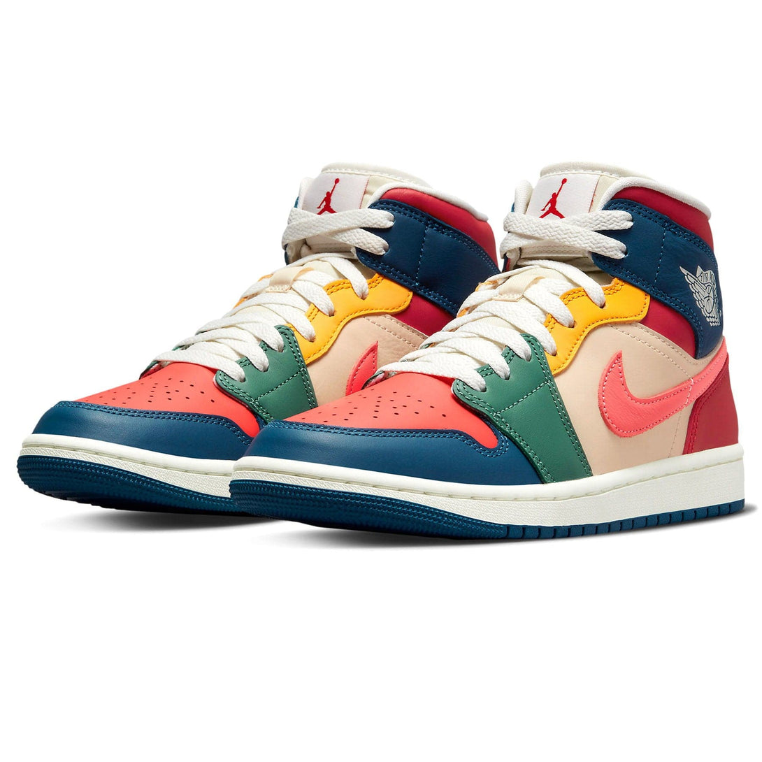 Air Jordan 1 Mid SE Wmns 'Multi-Color'- Streetwear Fashion - evapacs.com