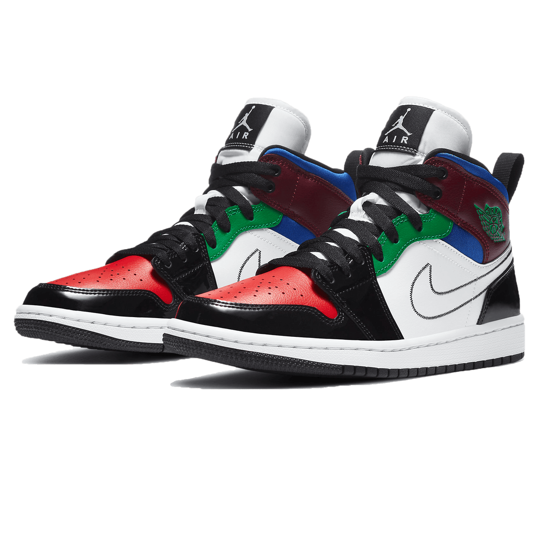 Air Jordan 1 Mid SE Wmns 'Multi-Color'- Streetwear Fashion - evapacs.com