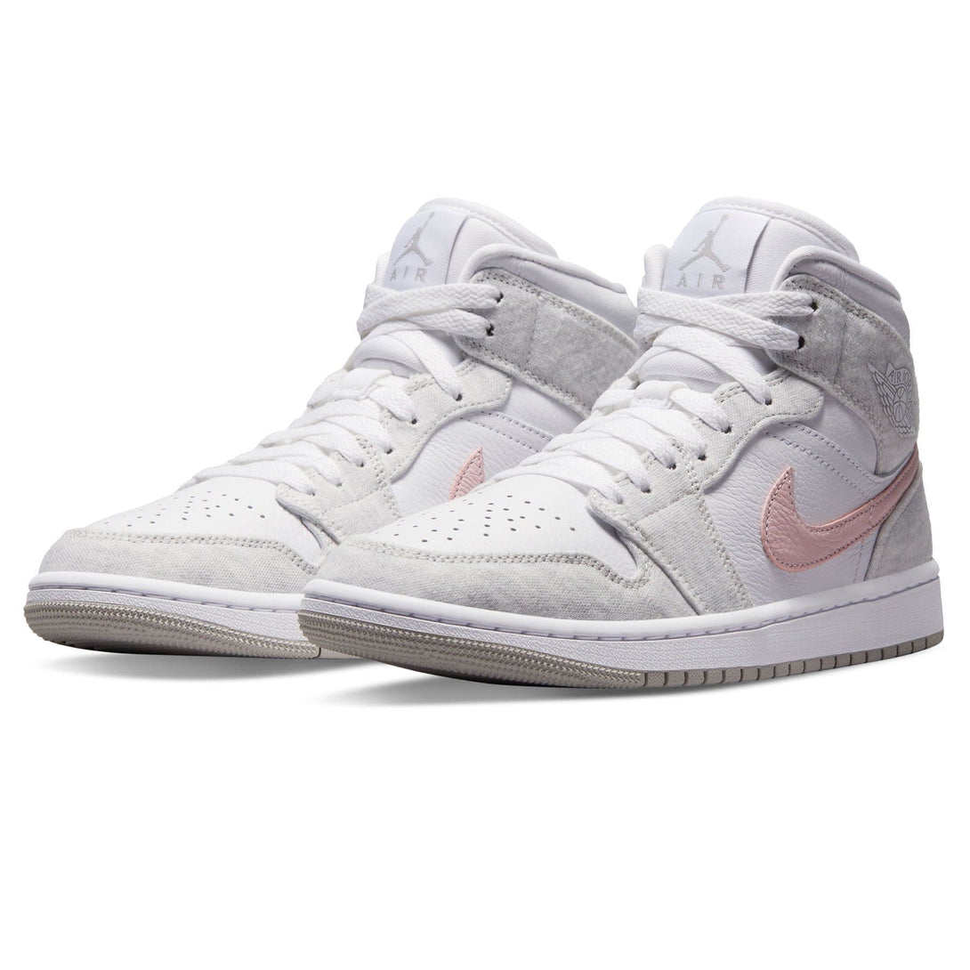 Air Jordan 1 Mid SE Wmns 'White Light Iron Ore'- Streetwear Fashion - evapacs.com