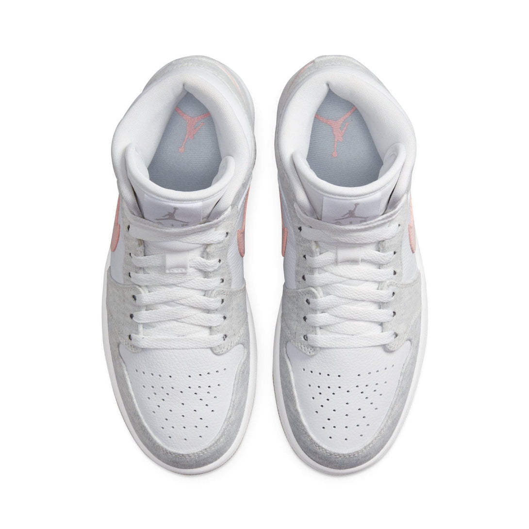 Air Jordan 1 Mid SE Wmns 'White Light Iron Ore'- Streetwear Fashion - evapacs.com