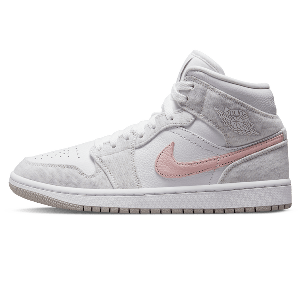 Air Jordan 1 Mid SE Wmns 'White Light Iron Ore'- Streetwear Fashion - evapacs.com