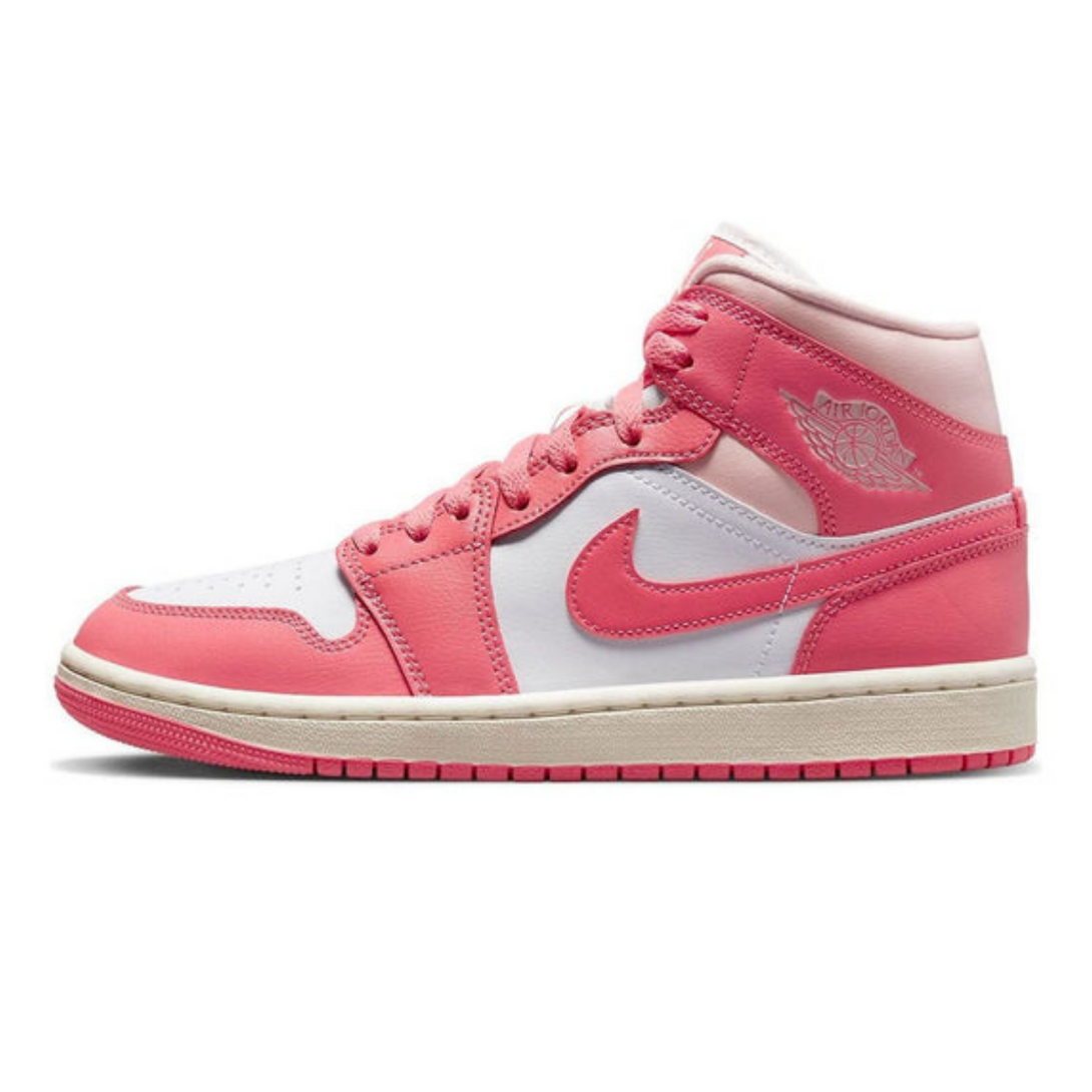 Air Jordan 1 Mid 'Strawberries and Cream'- Streetwear Fashion - evapacs.com