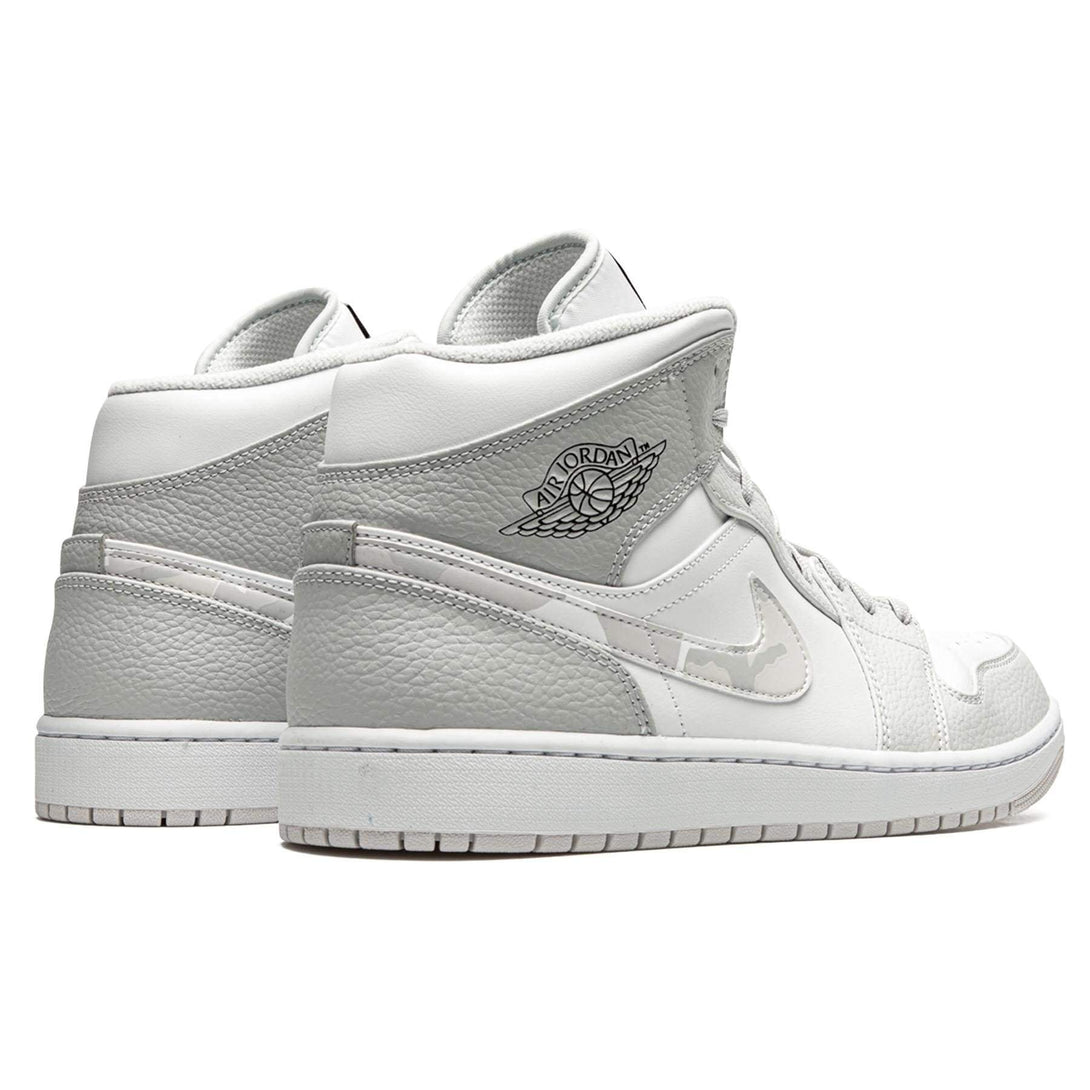 Air Jordan 1 Mid 'Swoosh Logo - Grey Camo'- Streetwear Fashion - evapacs.com