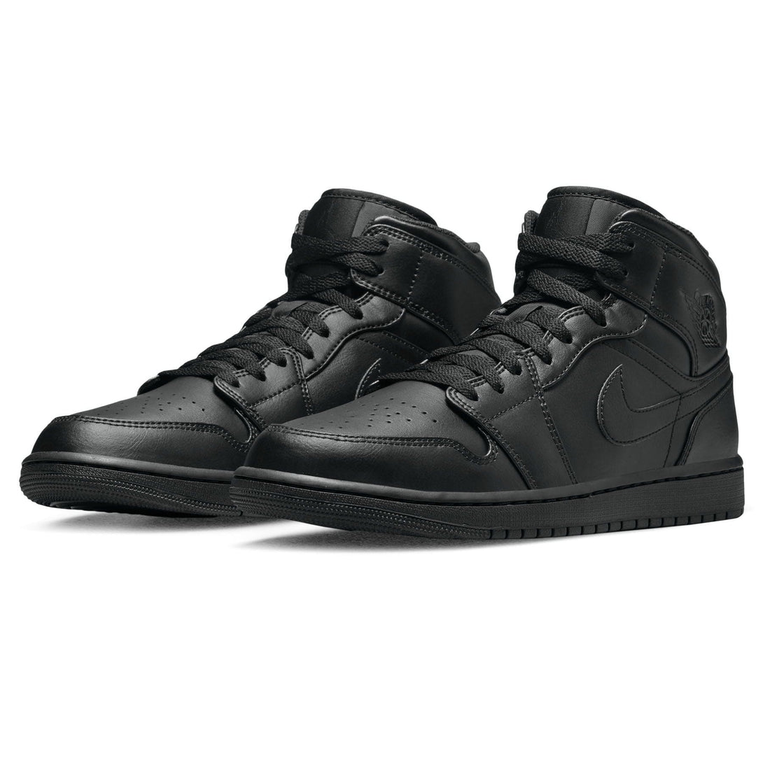 Air Jordan 1 Mid 'Triple Black' 2022- Streetwear Fashion - evapacs.com