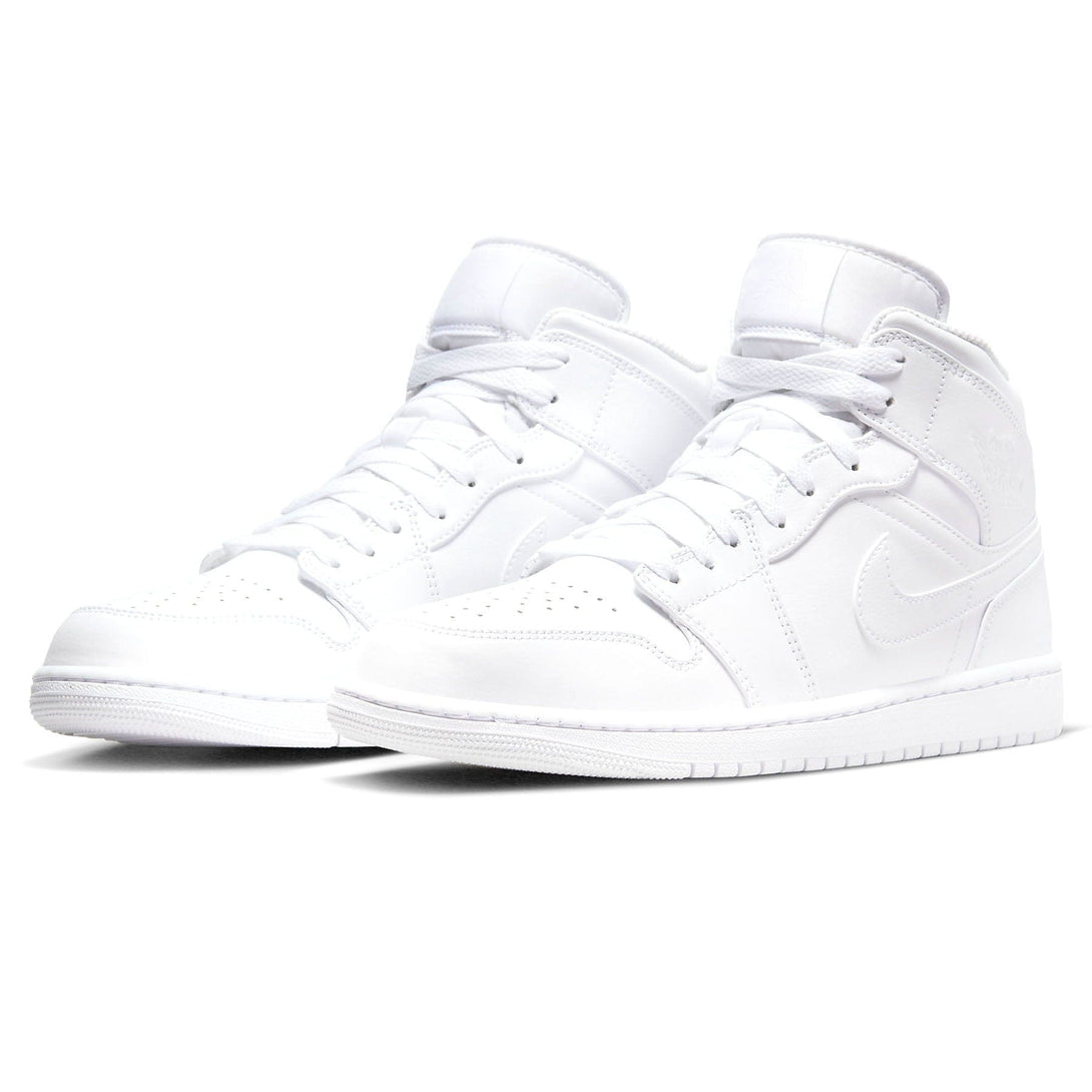 Air Jordan 1 Mid 'Triple White' 2022- Streetwear Fashion - evapacs.com