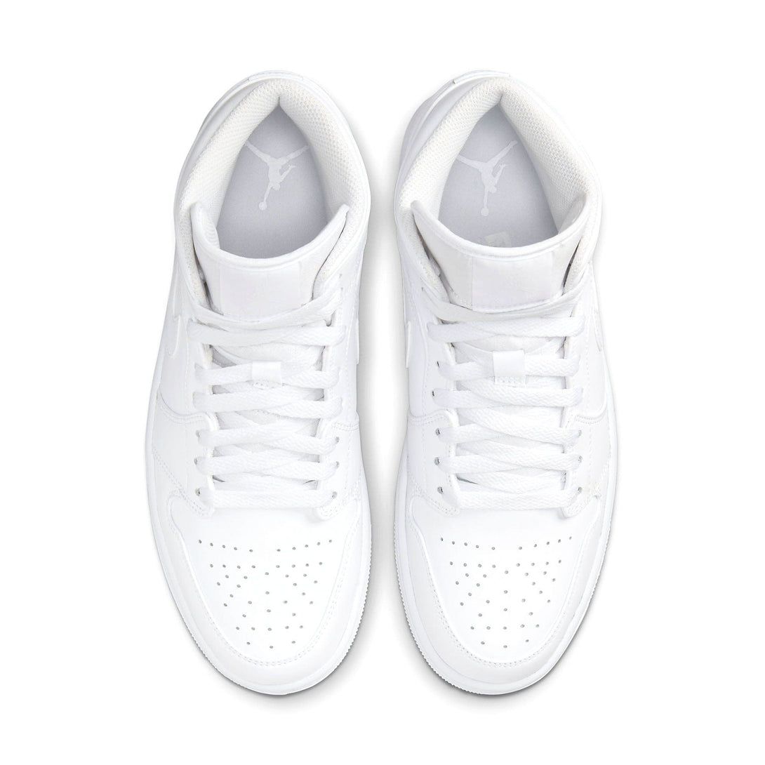 Air Jordan 1 Mid 'Triple White' 2022- Streetwear Fashion - evapacs.com