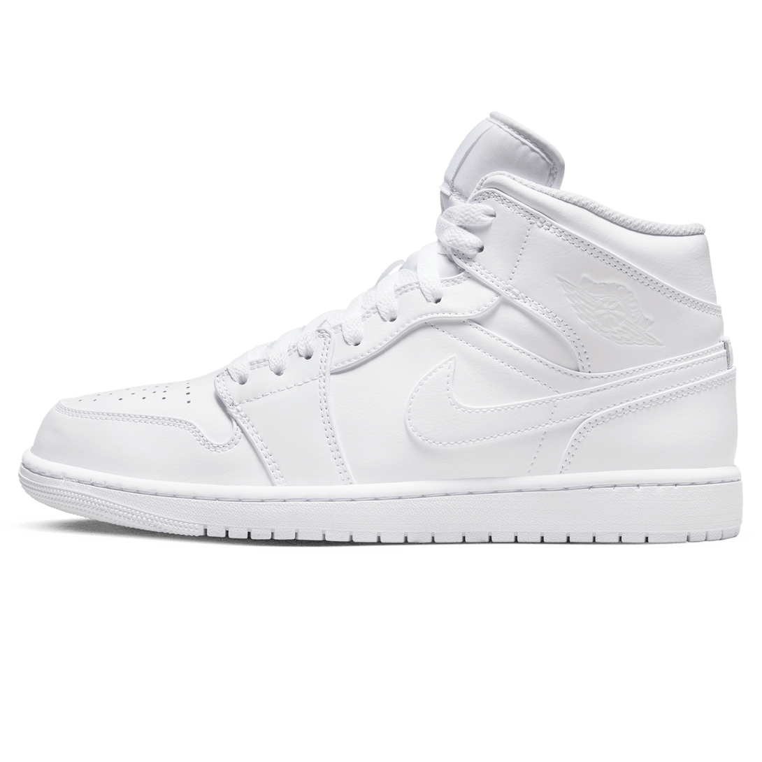 Air Jordan 1 Mid 'Triple White' 2022- Streetwear Fashion - evapacs.com