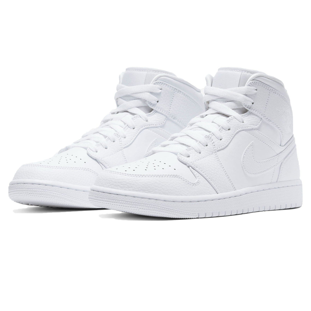 Air Jordan 1 Mid 'Triple White'- Streetwear Fashion - evapacs.com