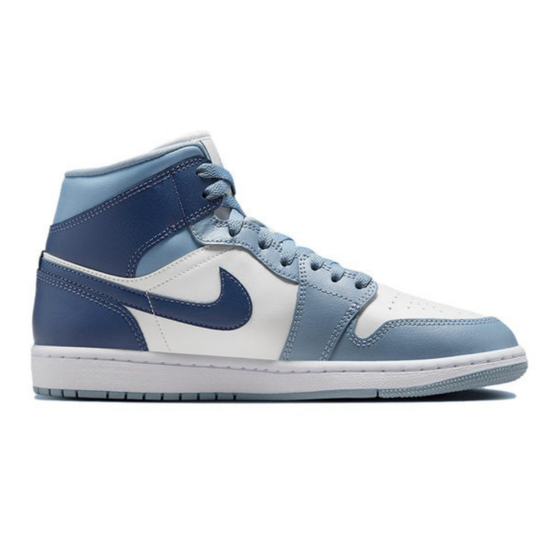 Air Jordan 1 Mid 'Two-Tone Blue'- Streetwear Fashion - evapacs.com