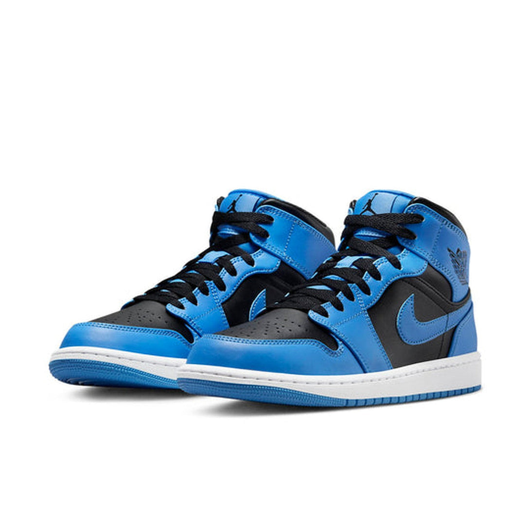 Air Jordan 1 Mid 'University Blue Black'- Streetwear Fashion - evapacs.com