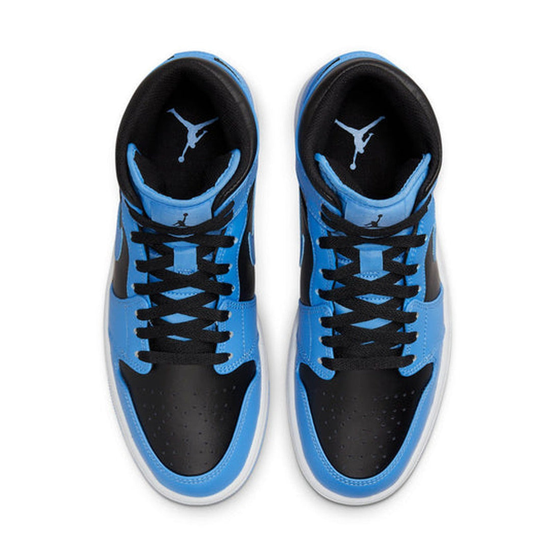 Air Jordan 1 Mid 'University Blue Black'- Streetwear Fashion - evapacs.com