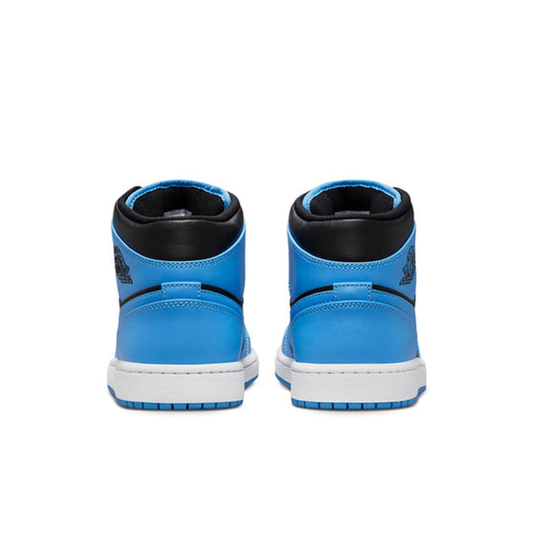 Air Jordan 1 Mid 'University Blue Black'- Streetwear Fashion - evapacs.com