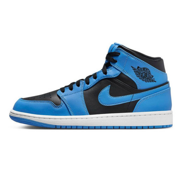 Air Jordan 1 Mid 'University Blue Black'- Streetwear Fashion - evapacs.com