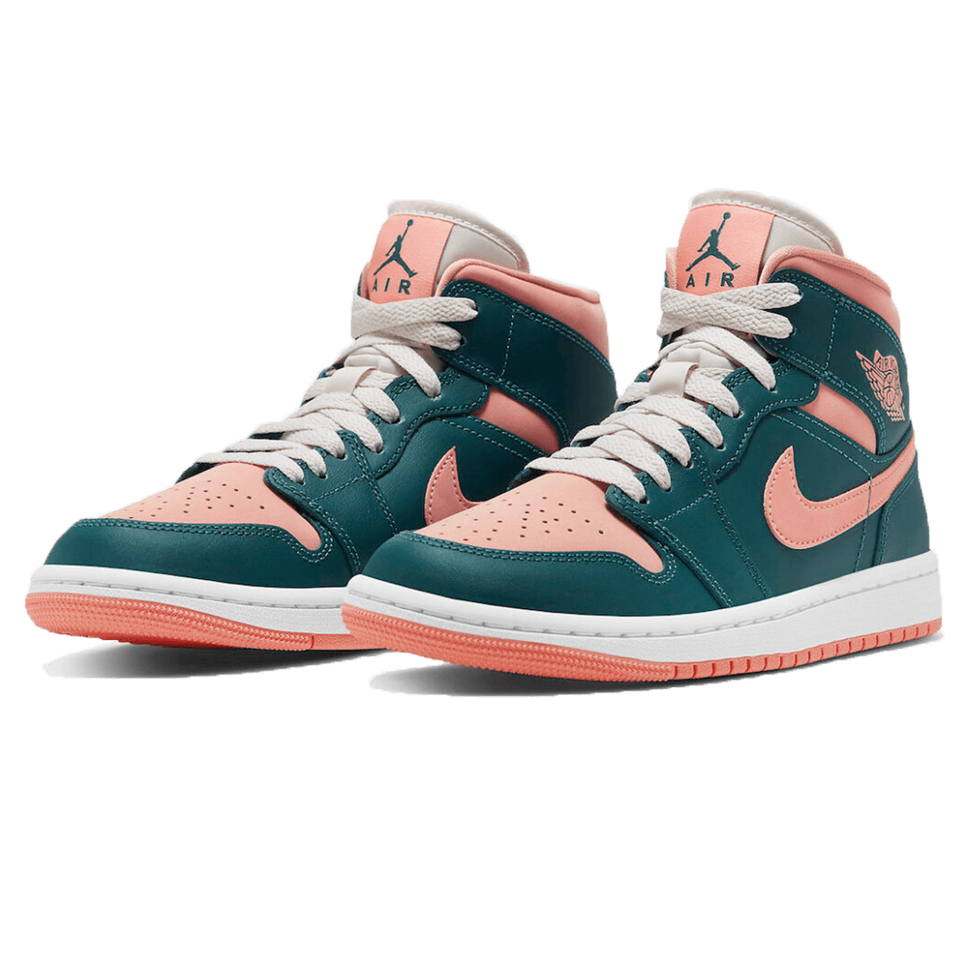 Air Jordan 1 Mid Wmns 'Dark Teal Green'- Streetwear Fashion - evapacs.com