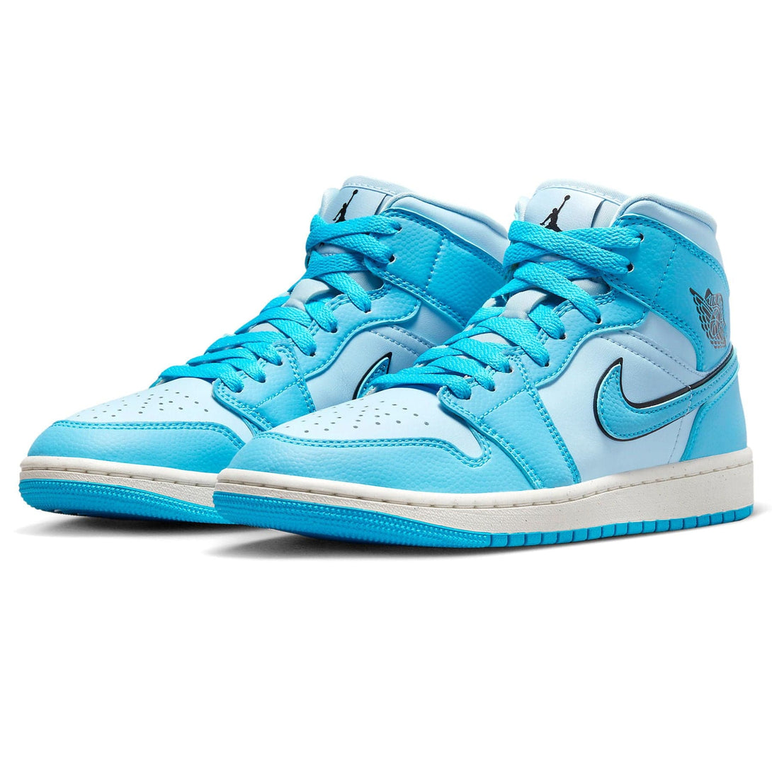 Air Jordan 1 Mid Wmns 'Ice Blue'- Streetwear Fashion - evapacs.com