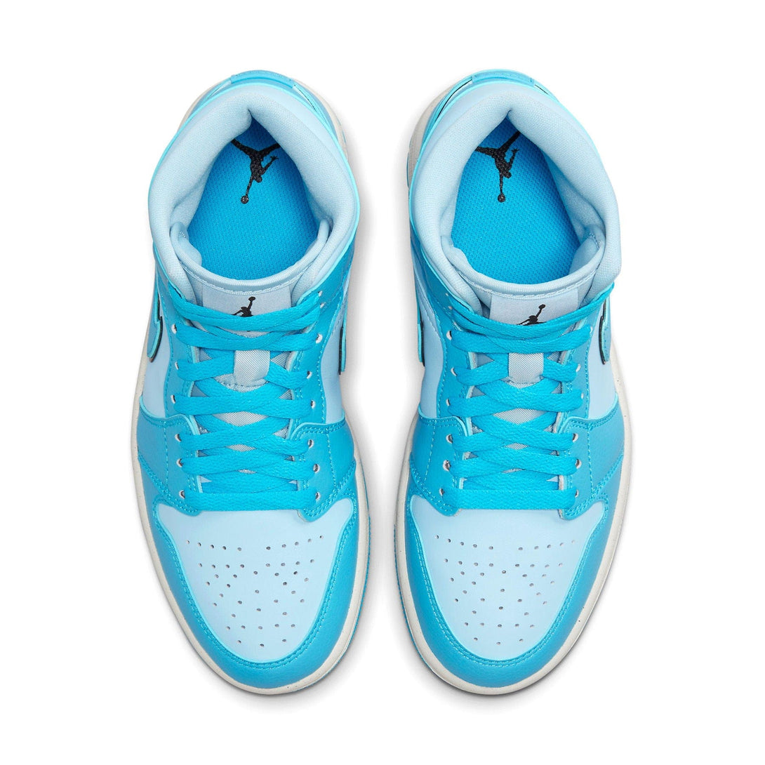 Air Jordan 1 Mid Wmns 'Ice Blue'- Streetwear Fashion - evapacs.com