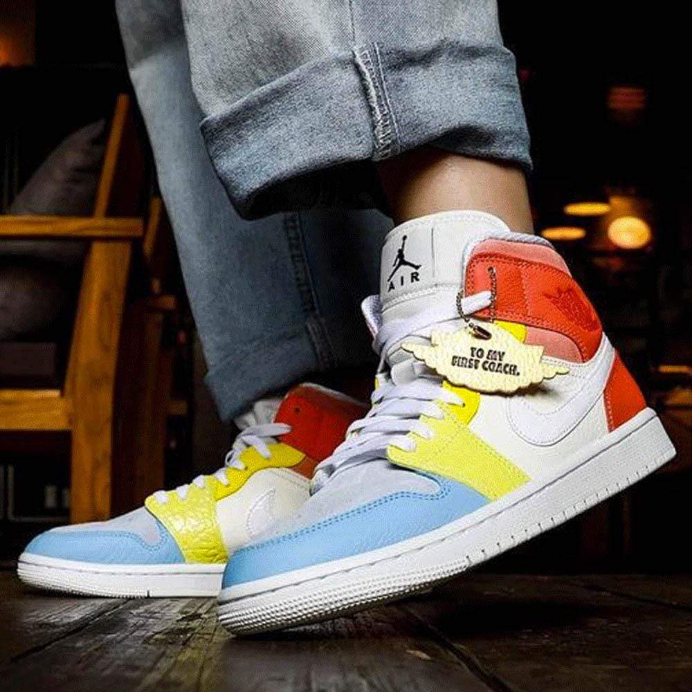 Air Jordan 1 Mid Wmns 'To My First Coach'- Streetwear Fashion - evapacs.com