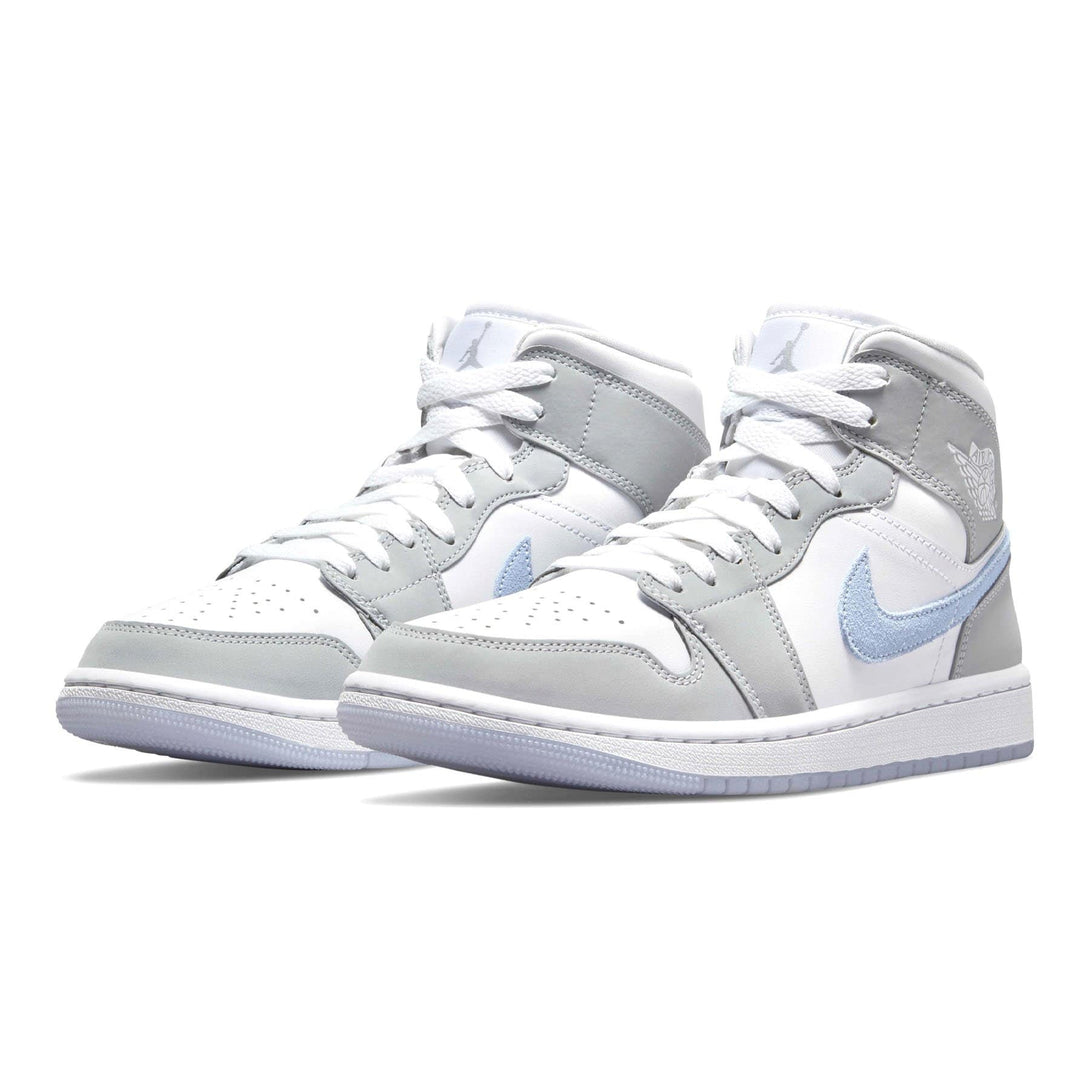 Air Jordan 1 Mid Wmns 'White Wolf Grey'- Streetwear Fashion - evapacs.com