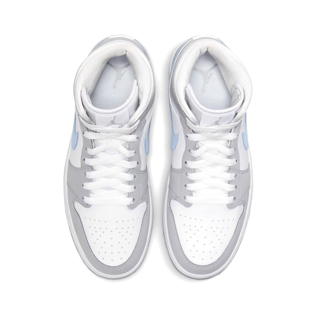 Air Jordan 1 Mid Wmns 'White Wolf Grey'- Streetwear Fashion - evapacs.com