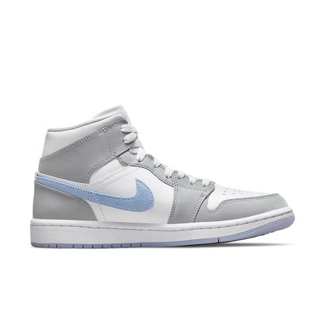 Air Jordan 1 Mid 'Wolf Grey Aluminum'- Streetwear Fashion - evapacs.com