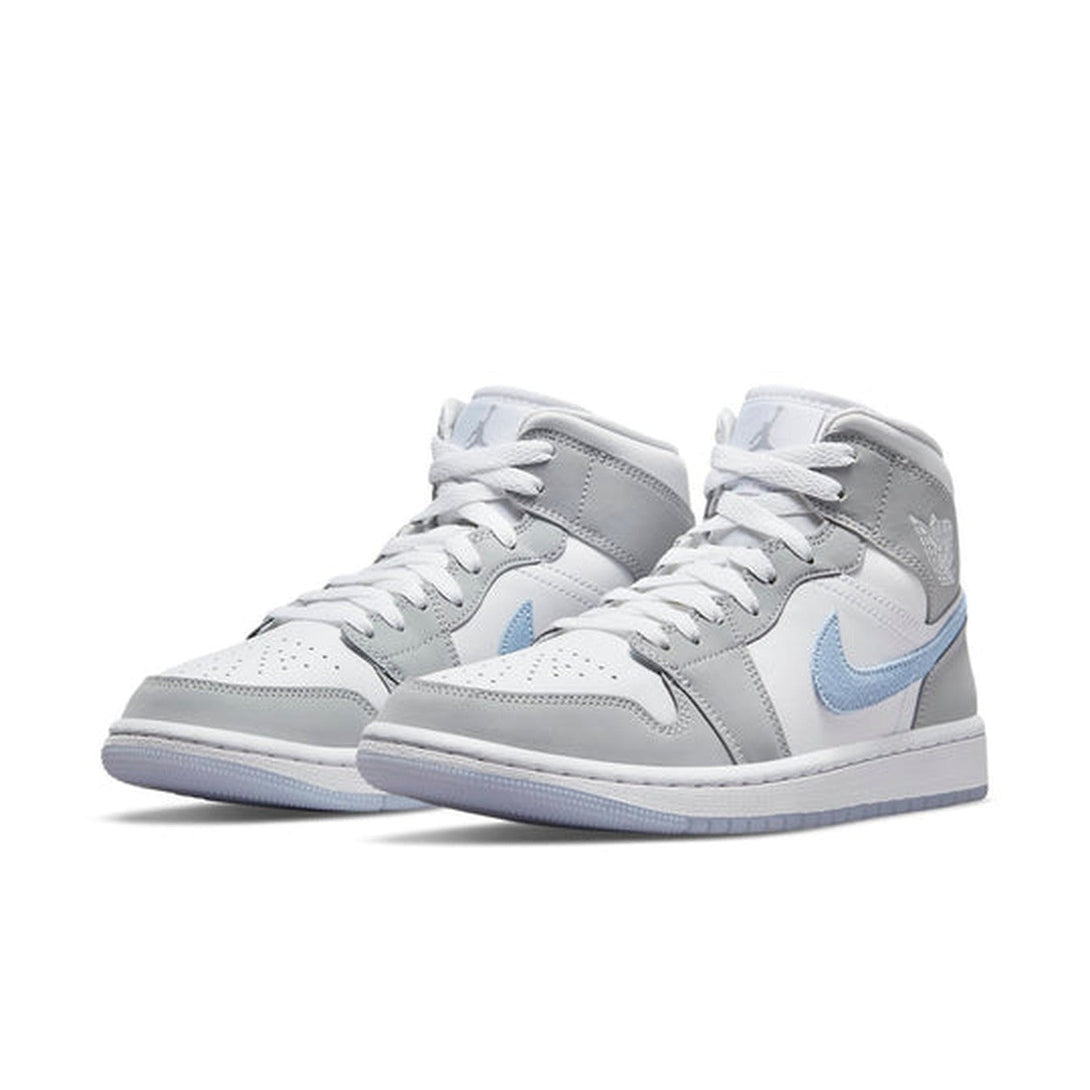 Air Jordan 1 Mid 'Wolf Grey Aluminum'- Streetwear Fashion - evapacs.com