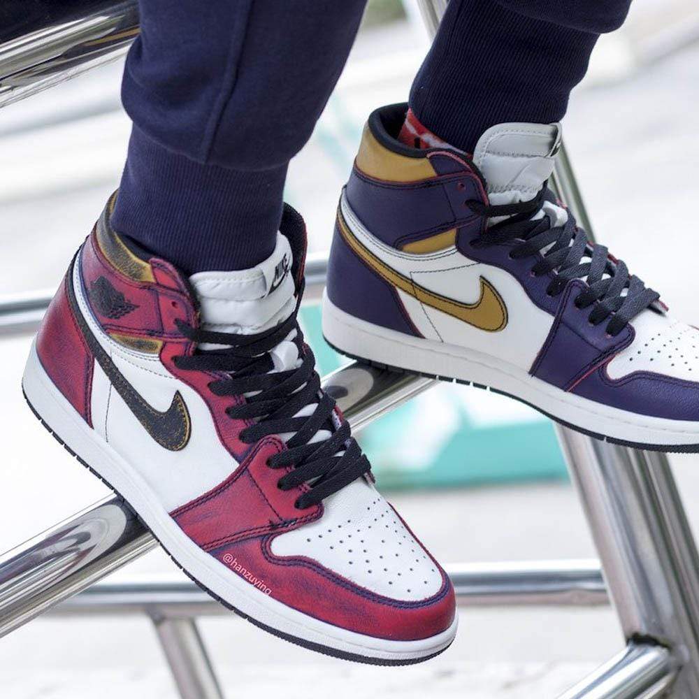 Air Jordan 1 Retro High SB 'LA To Chicago'- Streetwear Fashion - evapacs.com