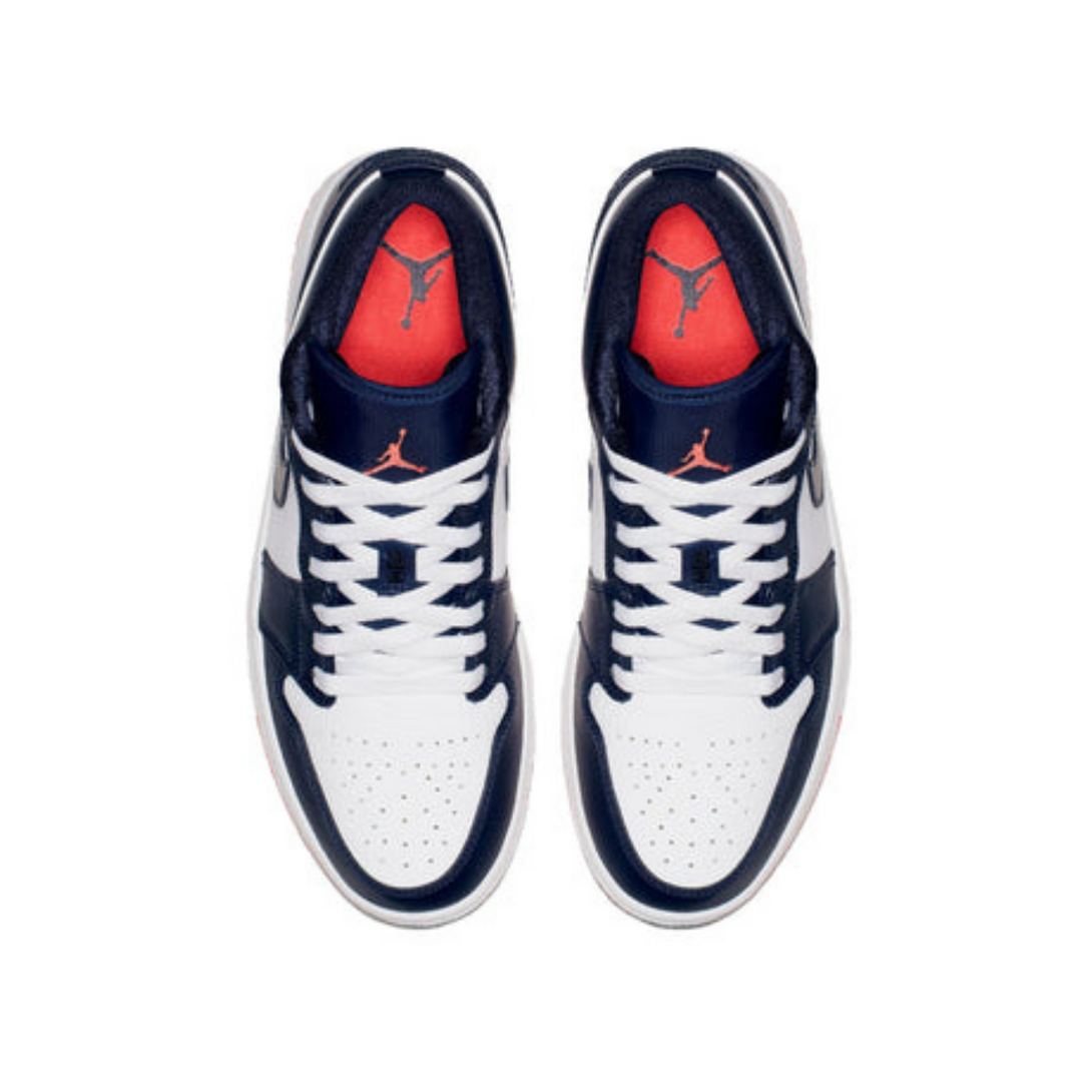 Air Jordan 1 Retro Low 'Obsidian Ember Glow'- Streetwear Fashion - evapacs.com