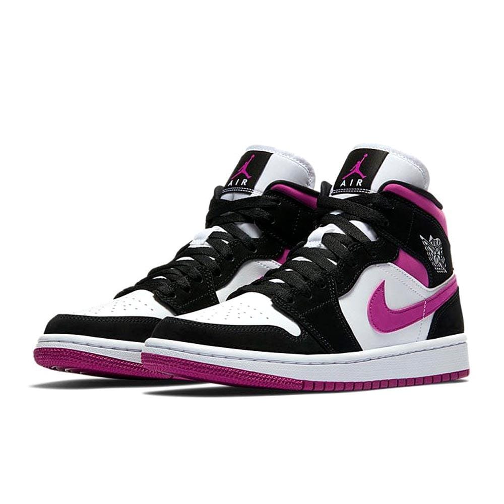 Air Jordan 1 WMNS Mid 'Black Cactus Flower'- Streetwear Fashion - evapacs.com