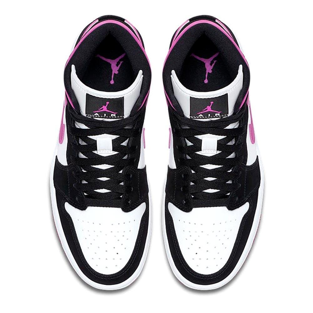 Air Jordan 1 WMNS Mid 'Black Cactus Flower'- Streetwear Fashion - evapacs.com