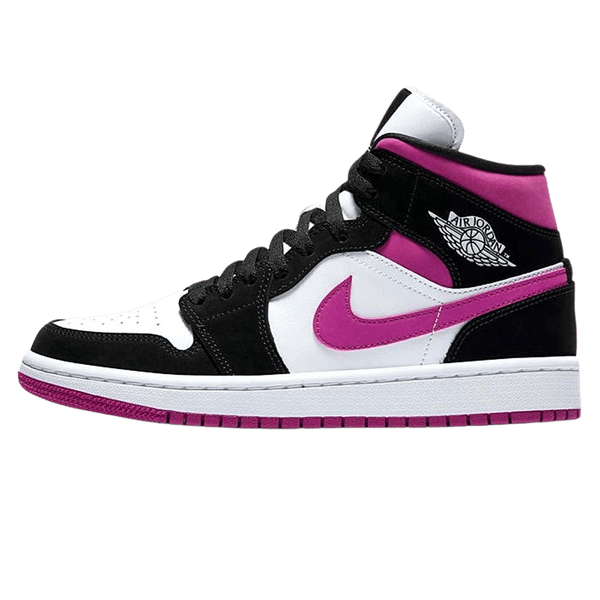 Air Jordan 1 WMNS Mid 'Black Cactus Flower'- Streetwear Fashion - evapacs.com