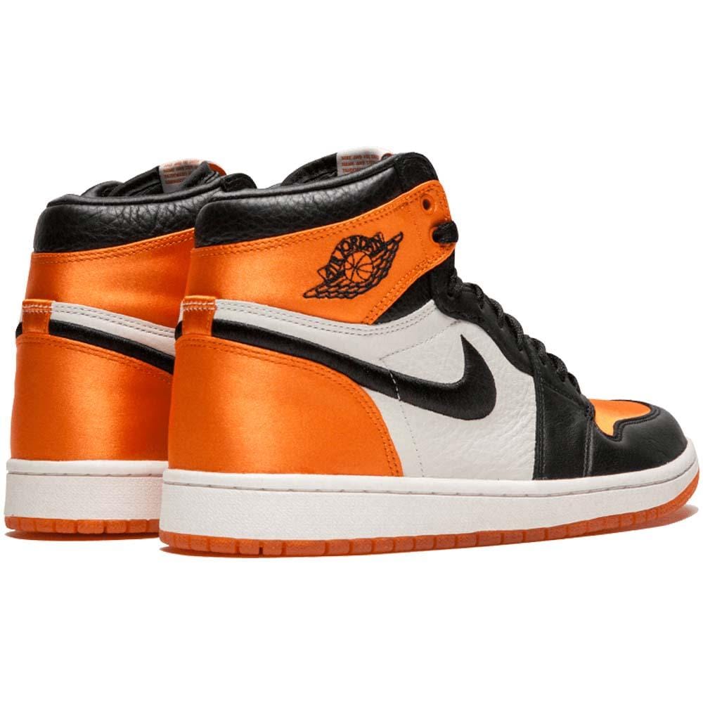 Air Jordan 1 WMNS Satin 'Shattered Backboard' Orange Black- Streetwear Fashion - evapacs.com