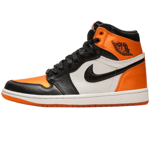 Air Jordan 1 WMNS Satin 'Shattered Backboard' Orange Black- Streetwear Fashion - evapacs.com