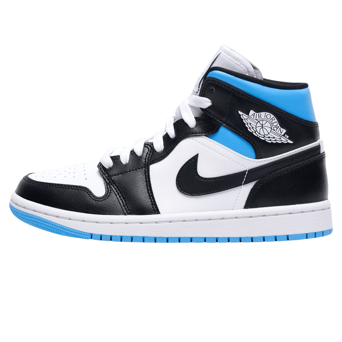 Air Jordan 1 Wmns Mid 'Royal Black Blue'- Streetwear Fashion - evapacs.com