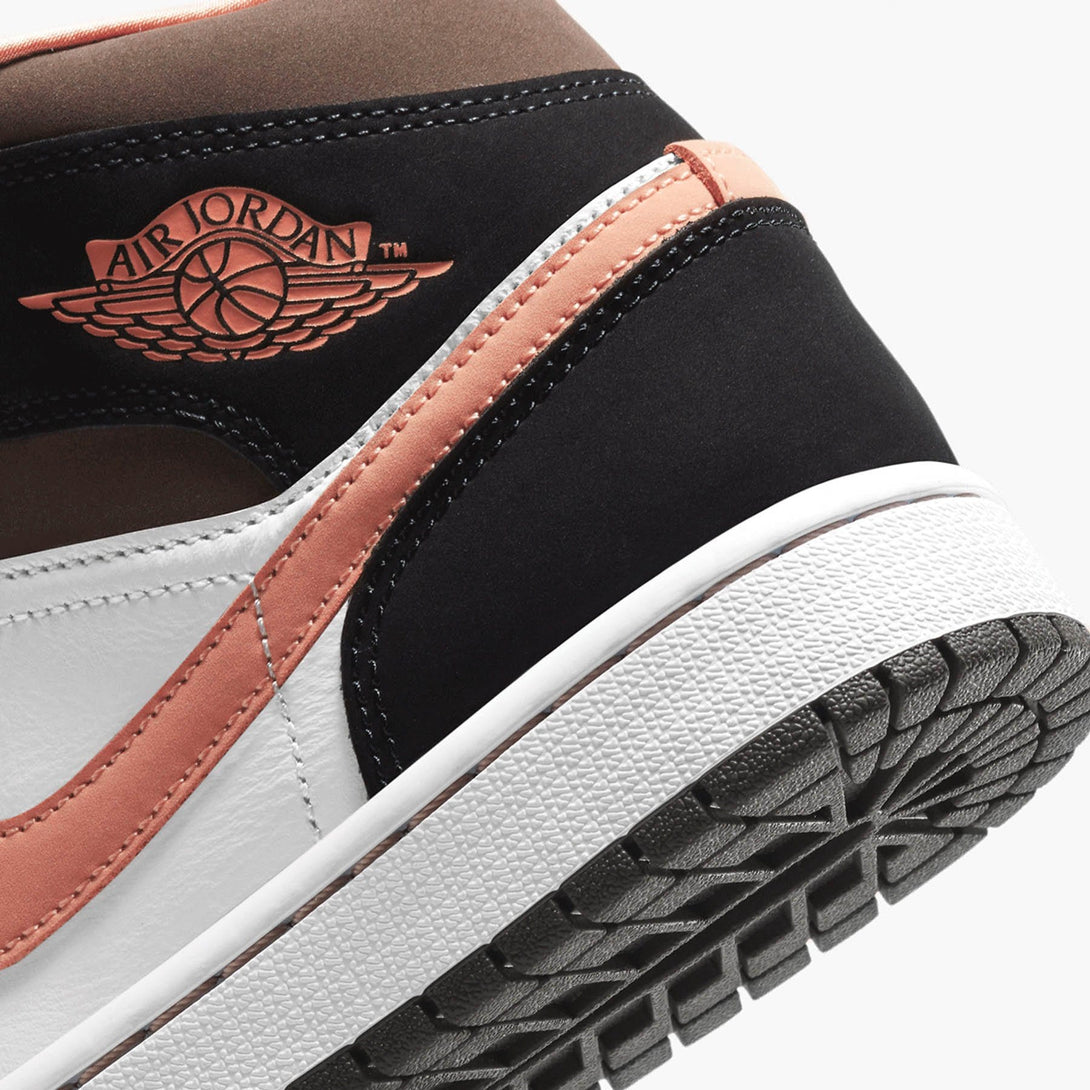 Air Jordan 1 Wmns Mid SE 'Peach Mocha'- Streetwear Fashion - evapacs.com