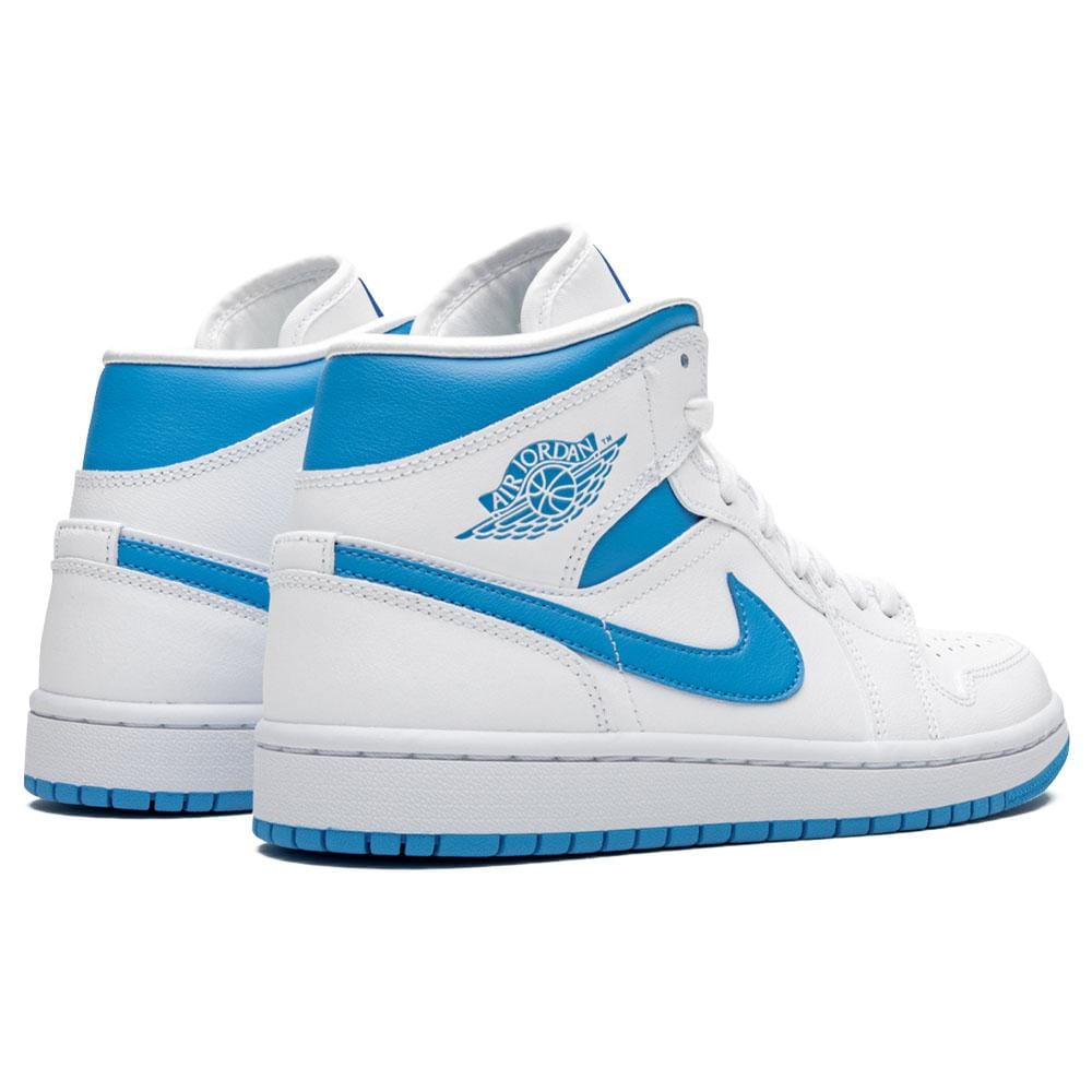 Air Jordan 1 Wmns Mid 'UNC' White Carolina Blue- Streetwear Fashion - evapacs.com