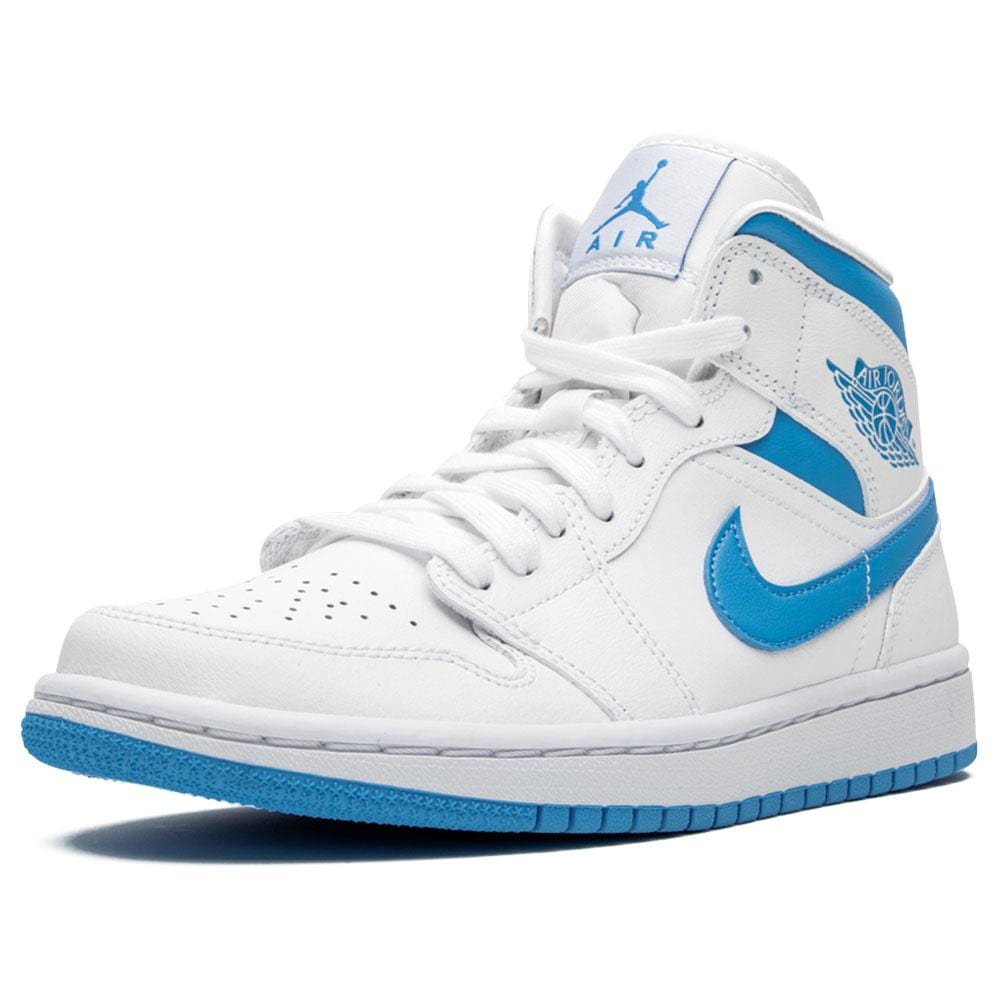 Air Jordan 1 Wmns Mid 'UNC' White Carolina Blue- Streetwear Fashion - evapacs.com