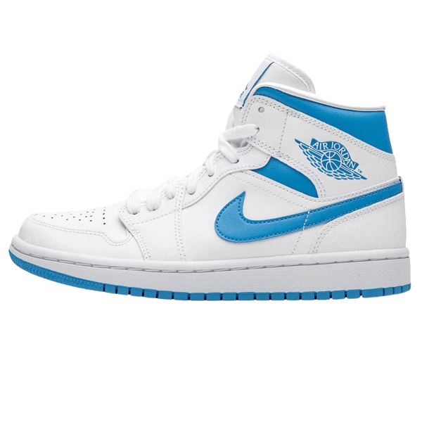 Air Jordan 1 Wmns Mid 'UNC' White Carolina Blue- Streetwear Fashion - evapacs.com