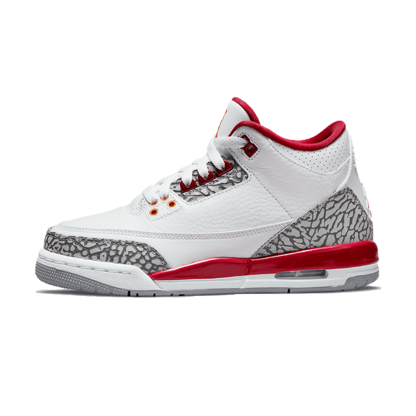 Air Jordan 3 Retro GS 'Cardinal Red'- Streetwear Fashion - evapacs.com