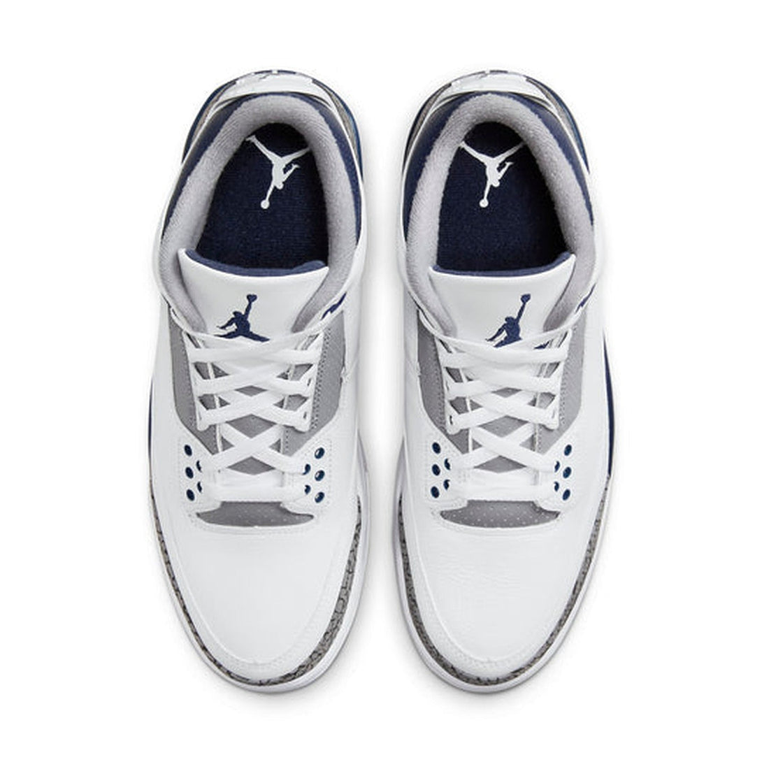 Air Jordan 3 Retro 'Midnight Navy'- Streetwear Fashion - evapacs.com