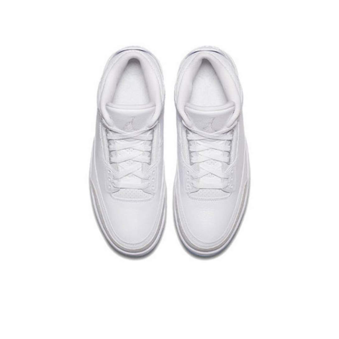 Air Jordan 3 Retro 'Triple White'- Streetwear Fashion - evapacs.com