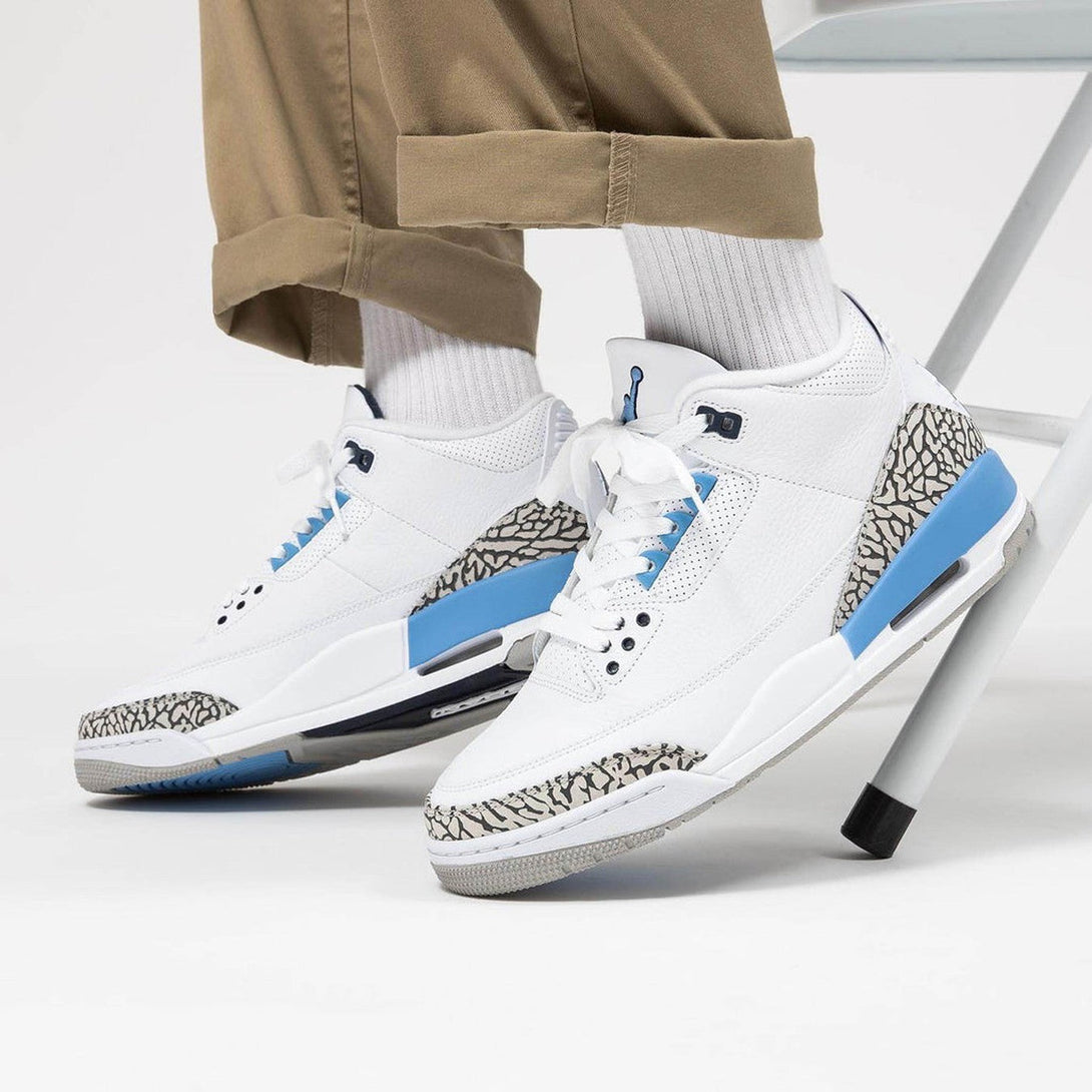 Air Jordan 3 Retro 'UNC'- Streetwear Fashion - evapacs.com